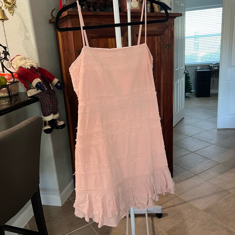 Pink mini dress